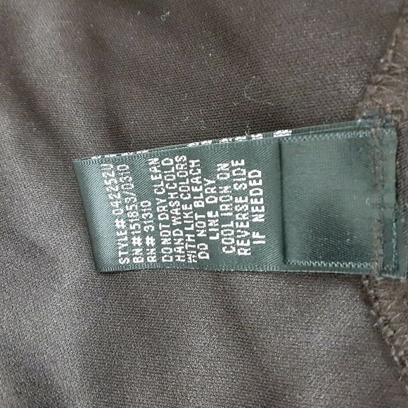 Vintage ALYX Brown Studded Sequin Stretchy Drape Neck Blouse Top XL - Picture 8 of 8